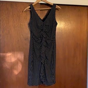 Polka dot LBD with ruffle